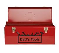 Personalised Vinyl Stickers for Father's Day - Custom Tool Silhouette Design - Perfect for Dad's Toolbox, Shed, or Workshop