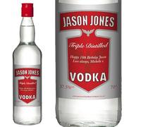 Personalised Vodka 70cl with FREE Gold Gift Box. Any Name & Message for Any Birthday or Occasion