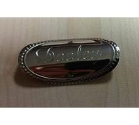 Personalised Walking Hiking Stick Polished Silver Plaque Badge, Initials Or Name Can Be Engraved - Enter Your Own Custom Text