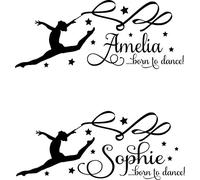 Personalised Wall Quote Born to Dance Wall Art Sticker Vinyl Decal Transfer White X-Large 140cm Wide x 57cm high 19