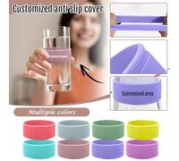 Personalised Water Bottle Band Reusable Writable Date & Name Bands Personalized Cup Labels for Infant Bottles Children's Water Bottles (Pink)