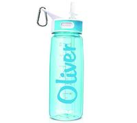 Personalised Water Bottle With Straw - 800ml - Love Drinking - School Water Bottles - Gym Bottle - Bpa Free - Metal Clip For Island Cycling Sports - Stay Cool Add Your Custom Name To Bottled Water