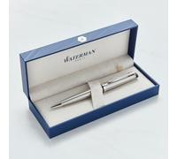 Personalised Waterman Expert Pen - Luxury Engraved Writing Pen Gift for Men & Women - Premium Business, Graduation & Birthday Gift (Stainless Steel Chrome Trim Ballpoint Pen)