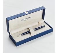 Personalised Waterman Hemisphere Pen - Engraved Luxury Pen Customised Gift for Men, Women, Graduation, Retirement, Business, Birthday (Ballpoint Pen, Dark Blue)