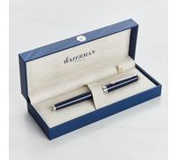 Personalised Waterman Hemisphere Pen - Engraved Luxury Pen Customised Gift for Men, Women, Graduation, Retirement, Business, Birthday (Fountain Pen, Dark Blue)