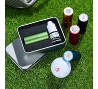 Personalised Waterproof Golf Ball Stamp with Inking and Metal Storage Case, Custom Name Reusable Golf Ball Markers, Golf Accessories, 5 Color & 55 Designs Options, Funny Gifts for Men Women Dad