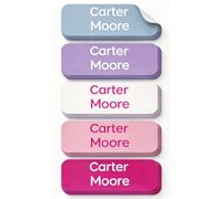 Personalised Waterproof Name Labels Name Sticker Set for Clothes & Items Fits washlabel, Books, Pen, Boxes Washable Tags for Babies, Toddlers Kids (Sorbet, 40 (1.7" × 0.6") +160 (1.25" × 0.45"))