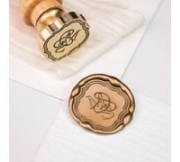 Personalised Wax Seal Stickers, Initials Self-Adhesive