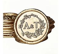 Personalised Wax Seal Stickers Name/Logo Custom Wax Seal Stickers Self-Adhesive for Wedding Invitation, Letters, Envelopes&Gifts