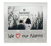 Personalised ' We Love Our Nanny ' - Photo Picture Frame Gift - 5 x 3.5 - Insert Your Own Photo in the Frame