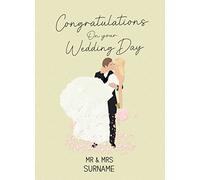 Personalised Wedding Congratulations Card (Mr and Mrs)