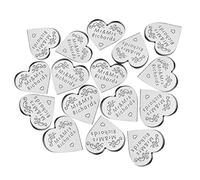 Personalised Wedding Favours Mr & Mrs 100 pcs Any Text Wedding Bubbles Favours Love Heart Wedding Decorations Little Mini Gifts Tokens (Silver)
