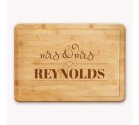 Personalised Wedding Gift or Anniversary Chopping Board | Cheese Board | Cutting Board, a Nice Present for Valentines Day - Mr & Mrs Design