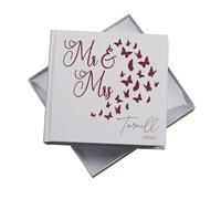 Personalised Wedding Gift Photo Album Keepsake Memories Butterfly Design