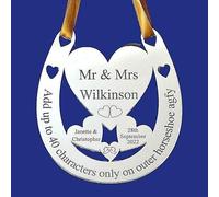 Personalised Wedding Good Luck Bridal Lucky Keepsake Horseshoe. A Gift For You UK H19