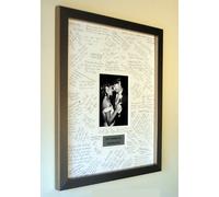 Personalised Wedding Guest Book Frame - SILVER - Contemporary alternative to the traditional guest book (Ivory-Ivory-Portrait)