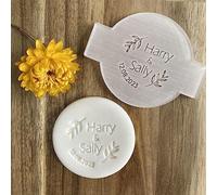Personalised Wedding Name and Date Cupcake Fondant Embosser, Custom Cookie Biscuit Stamp, Icing Stencil, Cake Decorating, Cupcake Decoration