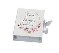 Personalised Wedding Planner Engagement Gift With Ribbon Floral Design A5