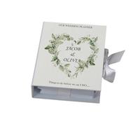Personalised Wedding Planner Organiser Binder Engagement Gift Floral Heart