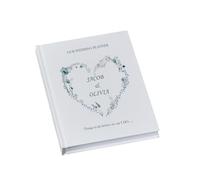 Personalised Wedding Planner Organiser Book Engagement Gift With Dusty Blue Heart