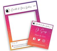 Personalised Wedding Selfie Frame Photobooth Prop Decoration for Creating Fabulous Memories of Your Special Day - Instagram