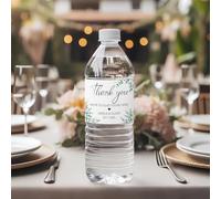 Personalised Wedding Water Bottle Labels - Thank You Water Bottle Labels, Personalised Waterproof Label, Wedding Welcome Bags, Minimalist