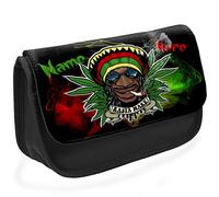 Personalised Weed Spliff Rasta Bag Pencil Case Storage SH205
