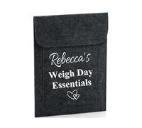 Personalised Weigh Day Essentials Folder Bag - Eco Felt File Folder - A5 Size - 26 x 20 cm - Recycled Polyester