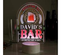 Personalised Welcome To... Bar LED Colour Changing Night Light