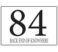 Personalised Wheelie Bin Stickers - Custom House Number & Street Name Labels - Waterproof Vinyl Bin Address Decals - A5 or A6 Sizes - Pack of 4 (A6 (105mm x 148mm), Design 21)