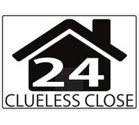 Personalised Wheelie Bin Stickers - Custom House Number & Street Name Labels - Waterproof Vinyl Bin Address Decals - A5 or A6 Sizes - Pack of 4 (A5 (148mm x 210mm), Design 18)