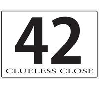 Personalised Wheelie Bin Stickers - Custom House Number & Street Name Labels - Waterproof Vinyl Bin Address Decals - A5 or A6 Sizes - Pack of 4 (A5 (148mm x 210mm), Design 4)