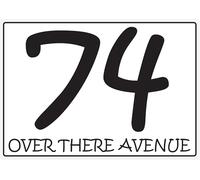 Personalised Wheelie Bin Stickers - Custom House Number & Street Name Labels - Waterproof Vinyl Bin Address Decals - A5 or A6 Sizes - Pack of 4 (A5 (148mm x 210mm), Design 28)