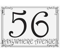 Personalised Wheelie Bin Stickers - Custom House Number & Street Name Labels - Waterproof Vinyl Bin Address Decals - A5 or A6 Sizes - Pack of 4 (A6 (105mm x 148mm), Design 25)