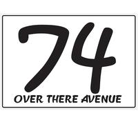 Personalised Wheelie Bin Stickers - Custom House Number & Street Name Labels - Waterproof Vinyl Bin Address Decals - A5 or A6 Sizes - Pack of 4 (A6 (105mm x 148mm), Design 29)