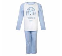 Personalised When I Wake Up I Will be 1 Blue Pyjamas Set Birthday Pjs Kids Infants Clothes 1st Birthday Baby Boy & Girl Style 2 1-2 Year