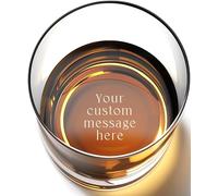 Personalised Whisky Glass for Men | Valentines Gifts for Him | Laser Engraved Fathers Day Dad, Grandad Whiskey Glass | Retirement, Groomsmen, 90th 75th 65th 21st Birthday Gifts for Men