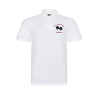 Personalised White Polo Shirt With Speckled Coloured Lawn Bowls Add Club & Name