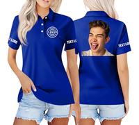 Personalised White Shirts for Women top Many Color Custom Text/Image/Logo Golf Polo Shirt Short Sleeve Button-Up Plain Solid Colours Beachwear Business Work Unisex Workwear Tops