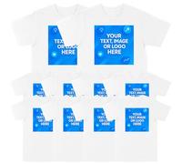 Personalised White Tshirts 10 Pack,10 Tees Custom Event Tshirt Printing, Small or Large Businsses, Any Size Order Available, Custom Logo and Text, Business Logo, Personalised Tee, Stag Do or Party