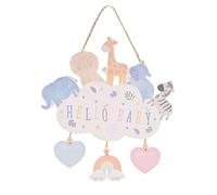 Personalised Wild Animal Baby Data Cloud Plaque Add Date of Birth, Name, Weight, Place of Birth