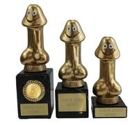 Personalised Willy Dick, Knob Head, Penis Trophy Humorous Funny Award, Any Text Engraved 3 Sizes - Enter Your Own Custom Text (Large)