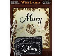 Personalised Wine Label 2 Pack "MARY"