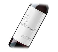 Personalised Wine & Prosecco Bottle Stickers - “Pairs Well with…” Labels for Retirement, Pregnancy, Bridesmaid, New Home, Grandparents & More - Fun Custom Personalised Gift (Retirement, Wine)