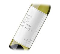 Personalised Wine & Prosecco Bottle Stickers - “Pairs Well with…” Labels for Retirement, Pregnancy, Bridesmaid, New Home, Grandparents & More - Fun Custom Personalised Gift (Auntie, Wine)