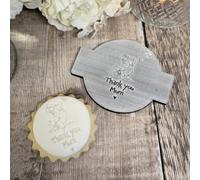 Personalised Winnie The Pooh and Piglet Icing Embosser, Thank You Birthday Baby Shower Baking Tool for Cupcakes Cookies Biscuits
