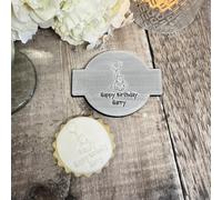 Personalised Winnie the Pooh Birthday Embosser - Custom Icing Stamp for Cakes and Cupcakes