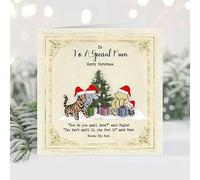 Personalised Winnie The Pooh Christmas Card - How do you spell love quote
