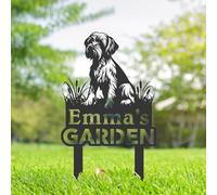 Personalised Wirehaired Pointing Griffon Dog Metal Garden Sign, Dog Memorial Plaque, Pet Tombstones for Grave, Dog Remembrance Gifts, Pet Name Plaque, Custom Yard Sign With Stake, Outdoor Garden Decor