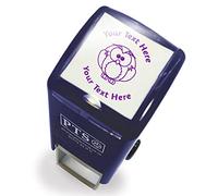 Personalised Wise Owl School Teachers Reward Feedback Marking Stamper Stamp 25mm Primary Teaching Services (Purple)